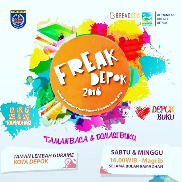 Yuk meriahkan kembali festival <a href="/FREAKDepok2015/">FREAKDepok2016</a> #freakdepok2016