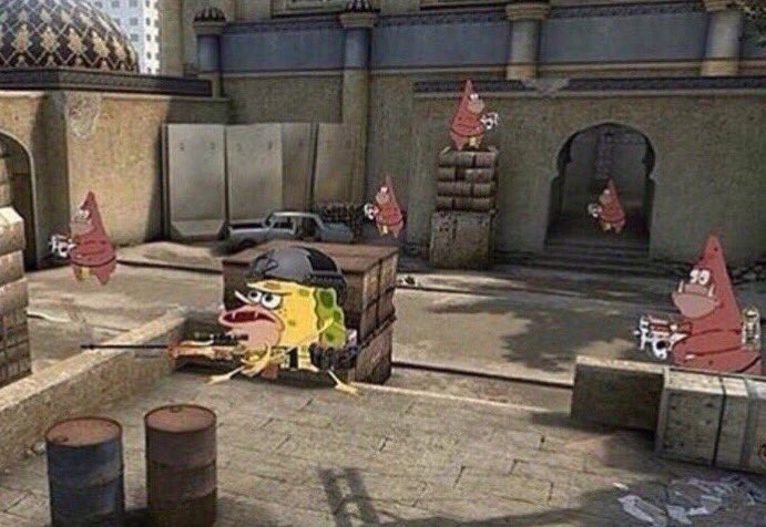 CsgoLobby's tweet photo. When you solo B and the whole team rushes https://t.co/D8uXh1U9Qh
