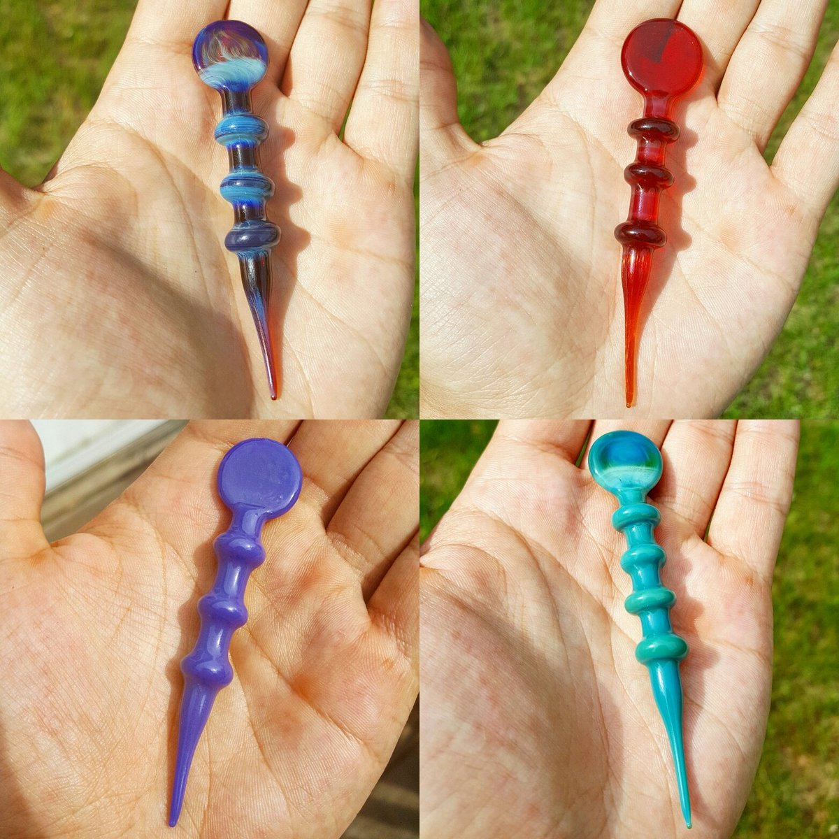 schumann_glass's tweet photo. Simple and easy dabbers I made with carb caps. Want one???
#glass #boro #dabber #dabs #710 #420 #carbcap https://t.co/Ff8FIv03FM