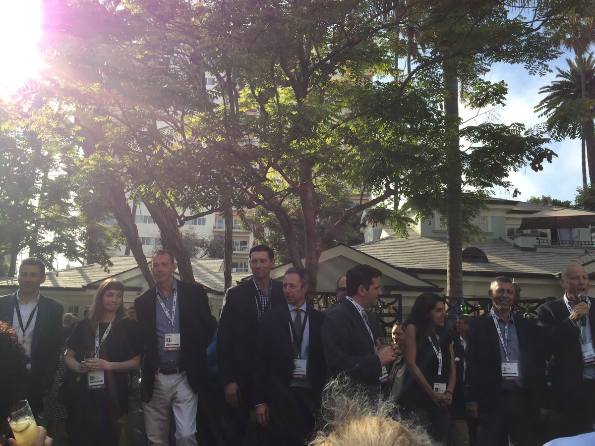 realscreen's tweet photo. .@Pact_US' inaugural board members congregated at #realwest16 this evening https://t.co/ZUQEzDWf08 https://t.co/Of6bU3rKB8
