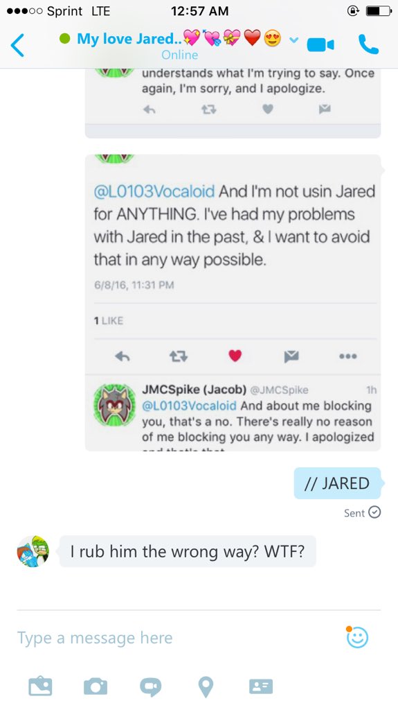 L0103Vocaloid's tweet image. this was his reaction... (He doesn't have Twitter had to screenshot..)