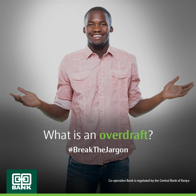 Coopbankenya's tweet image. Good morning! Let us #BreakTheJargon. What is an overdraft?
An overdraft is an arrangement with a bank...1/2