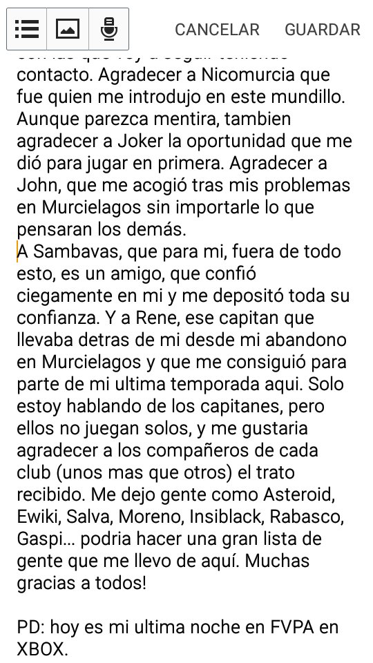 PS4michaelperez's tweet photo. Como alguno ya sabeis, dejo la @FVPAESP_One para cambiar de plataforma. Aqui os dejo mi despedida! https://t.co/H1I7YYIwrr