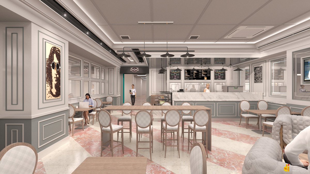 DIB_LLC's tweet photo. CITY CAFE-2 @DinnovationLLC #interior #design #architecture #cafe #coffeeshop See more: https://t.co/8R8c1cWJM0 https://t.co/fDOvUrAAjF