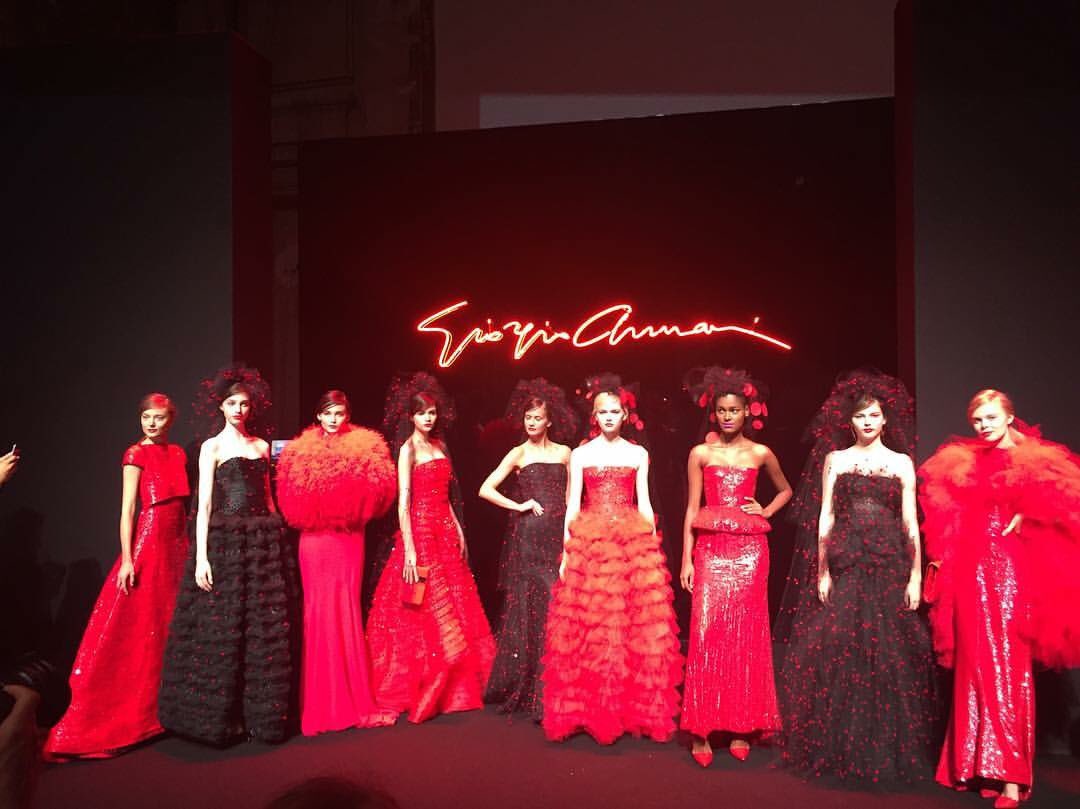 Again : Grazie for your party mood #lipmagnet #giorgioarmanibeauty  #GrandPalais #red #luxeisnow