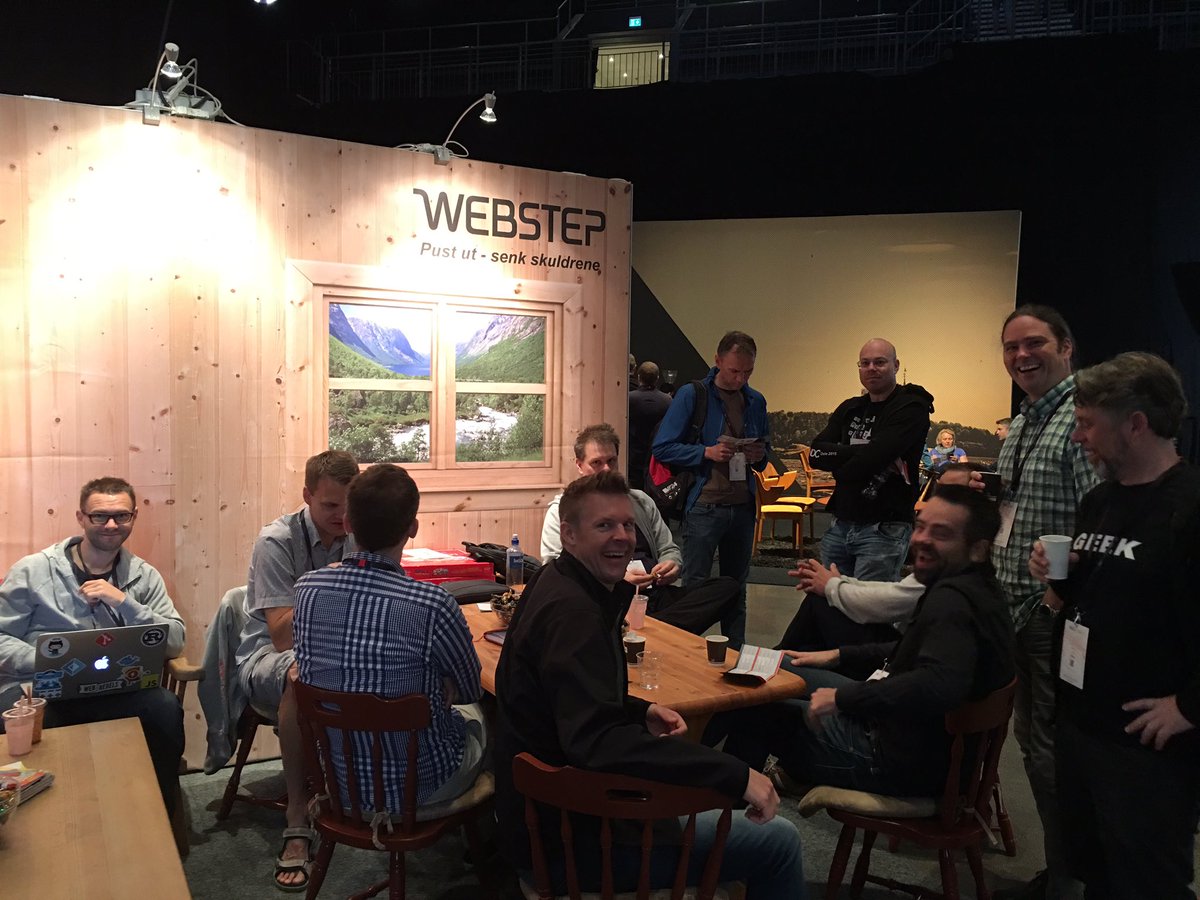 palberg1's tweet photo. @webstep #ndcoslo Hytta er igjen åpen for nok en hyggelig da😄 https://t.co/yVtCCV1XsN