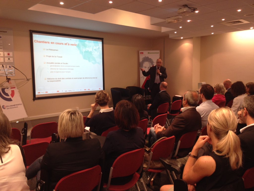 #DZLoireAuvergne : Serge Vo Dinh à la CCI de SaintEtienne avec nos clients <a href="/Debusschre1/">Benoît Debusschère</a> <a href="/gdesaignes/">Guillaume de Saignes</a> <a href="/EmilieAdecco/">Emilie Chenin</a>