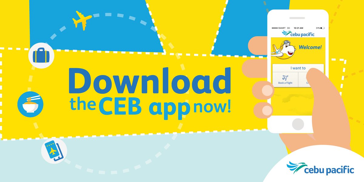 CebuPacificAir's tweet photo. Download the CEB app now! Experience faster bookings during seat sales &amp; convenient check-ins for your flights! https://t.co/ZmZHGHL6MS