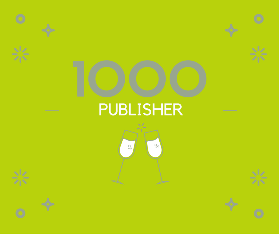 SpaceContent_de's tweet photo. Wow, ein weiterer Meilenstein für uns! 1000 #Publisher haben sich bereits angemeldet und nutzen unsere Plattform! :) https://t.co/fVuGE4fh7k