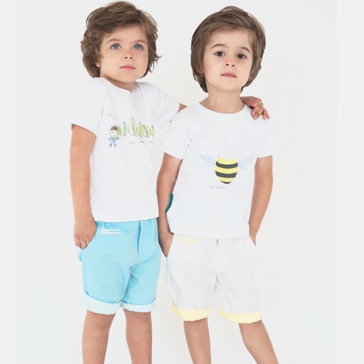 LittleFarasha's tweet photo. 💙💛 #kidsfashion #dubaikids #dubaikidsstyle #summerfashion #boysfashion https://t.co/2fDmUVZayH
