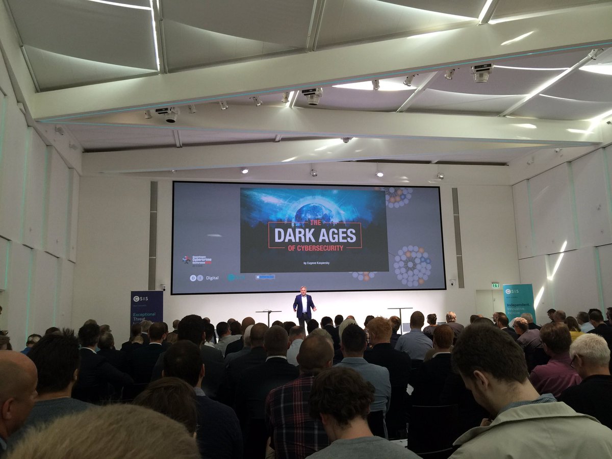 peterkruse's tweet photo. At #cccc16 @e_kaspersky doing the keynote "The Dark Ages of The Internet" #cyberhagen https://t.co/pmRW1OKBR5
