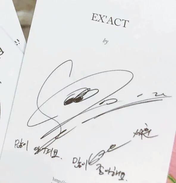 BUBBLETEAHOLIC's tweet photo. ข้อความที่เซฮุนเขียนหลังการ์ด EX'ACT
ผมห่วงแหนคุณมากๆครับ และผมก็ชอบคุณมากๆด้วย
Via:103oclock https://t.co/ZlBRckYflY