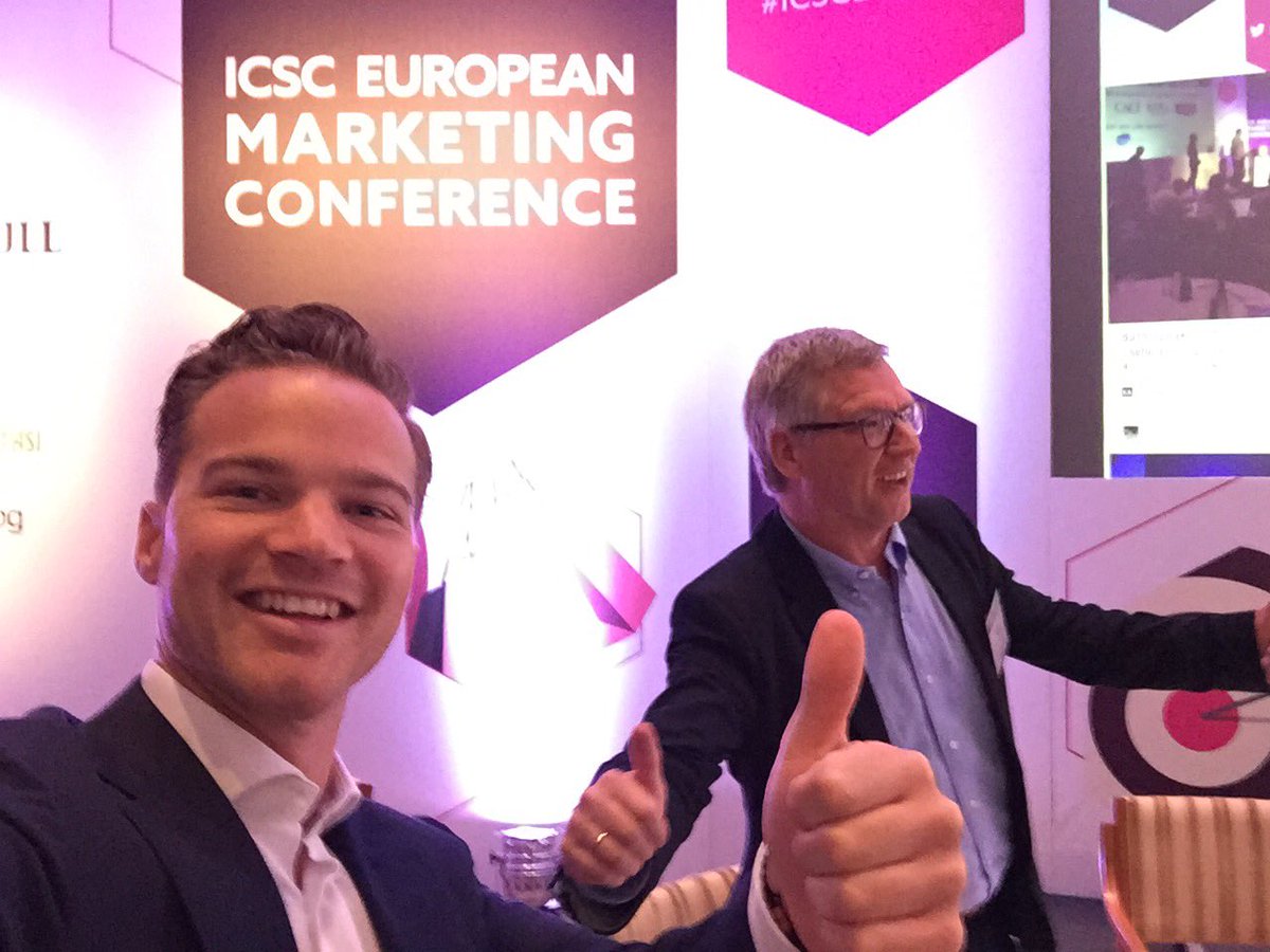 Janssenrik's tweet photo. Opening #icsceurope @ICSCEurope Marketing Conference with one of icsc's most frequent #marconf visitors! 👌🏼 https://t.co/aPBGEKeKp3