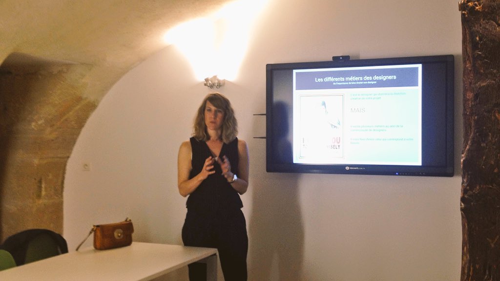 Ce matin, on parle #webdesign avec <a href="/MarineAubert/">Marine Aubert - Le Lagadec</a> de <a href="/twenga/">Twenga</a> ! #workshop