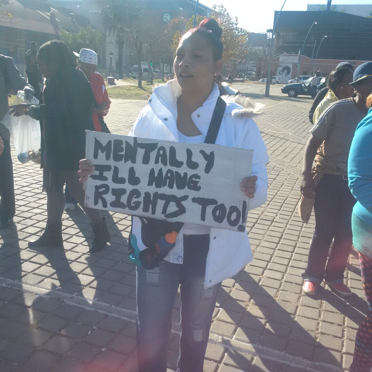 TheSADAG's tweet photo. We're supporting #LifeEsidimeni Family March to @GautengHealth Mentally Ill have rights too! #dignityformentalhealth https://t.co/7eswjraFEs