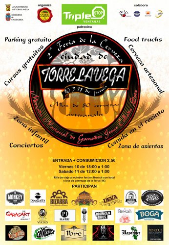 Este fin de semana nos vemos en la Feria de la Cerveza de Torrelavega