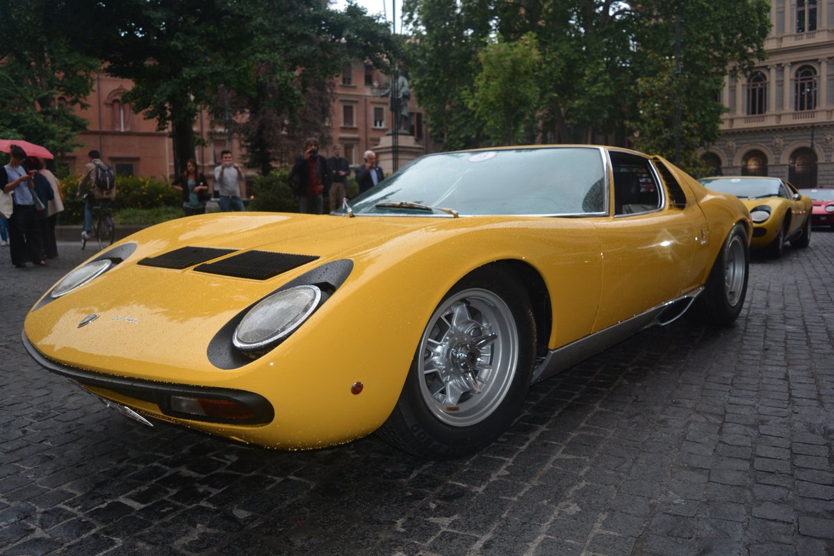 Lamborghini's tweet photo. The 50° Anniversario Miura Tour, Route June 9: from Bologna to S.Agata Bolognese. #Miura50 https://t.co/rGlL3CrLBF
