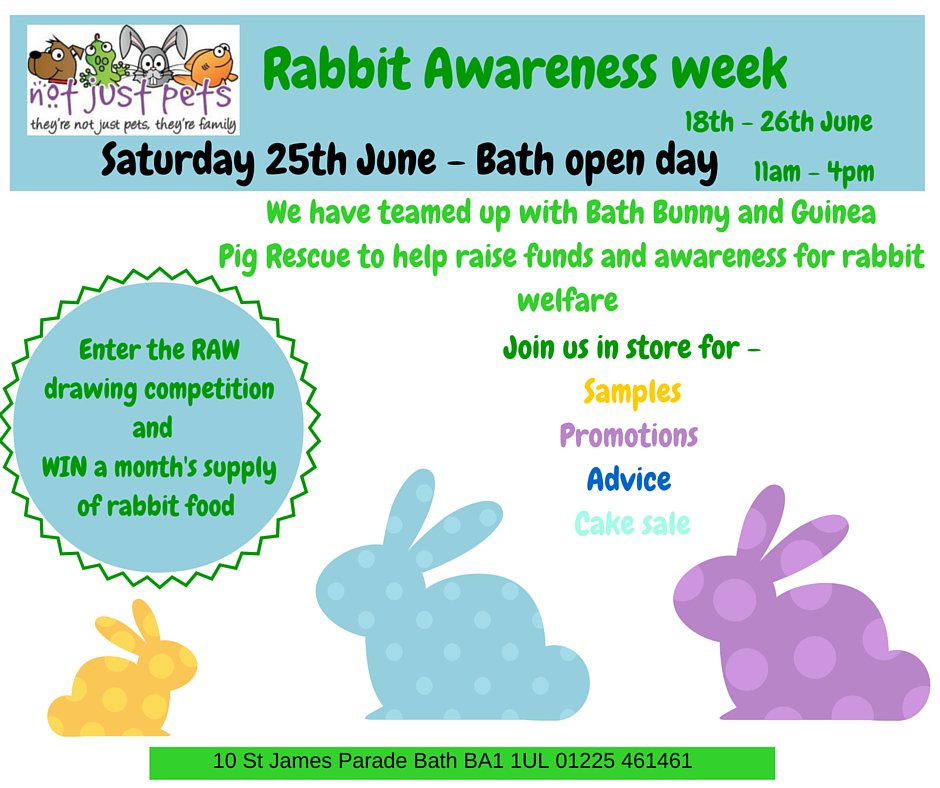For #rabbitawarenessweek we have an open day on Saturday 25th June <a href="/BathBunnyRescue/">Michelle Addison</a> are visiting with some buinnies