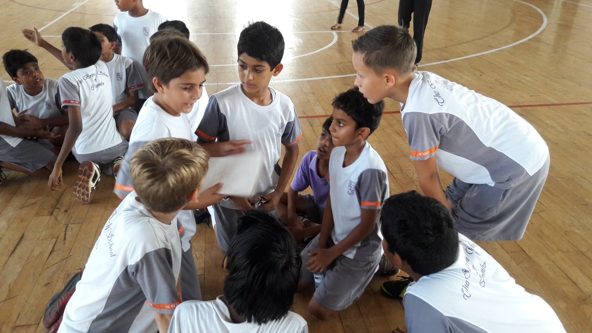 The Hobbit team are coming up with strategies before the inter-house basketball tournament! Go Hobbit! #BSCY6 #BSCY5