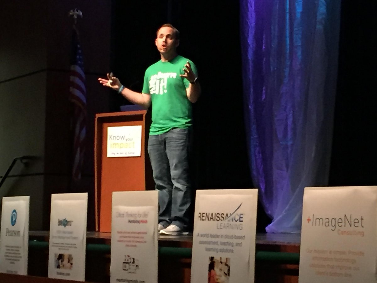Eliminate excuses, push the boundaries, KIDS DESERVE IT! <a href="/TechNinjaTodd/">Todd Nesloney</a> #mabanklearns #impact2016