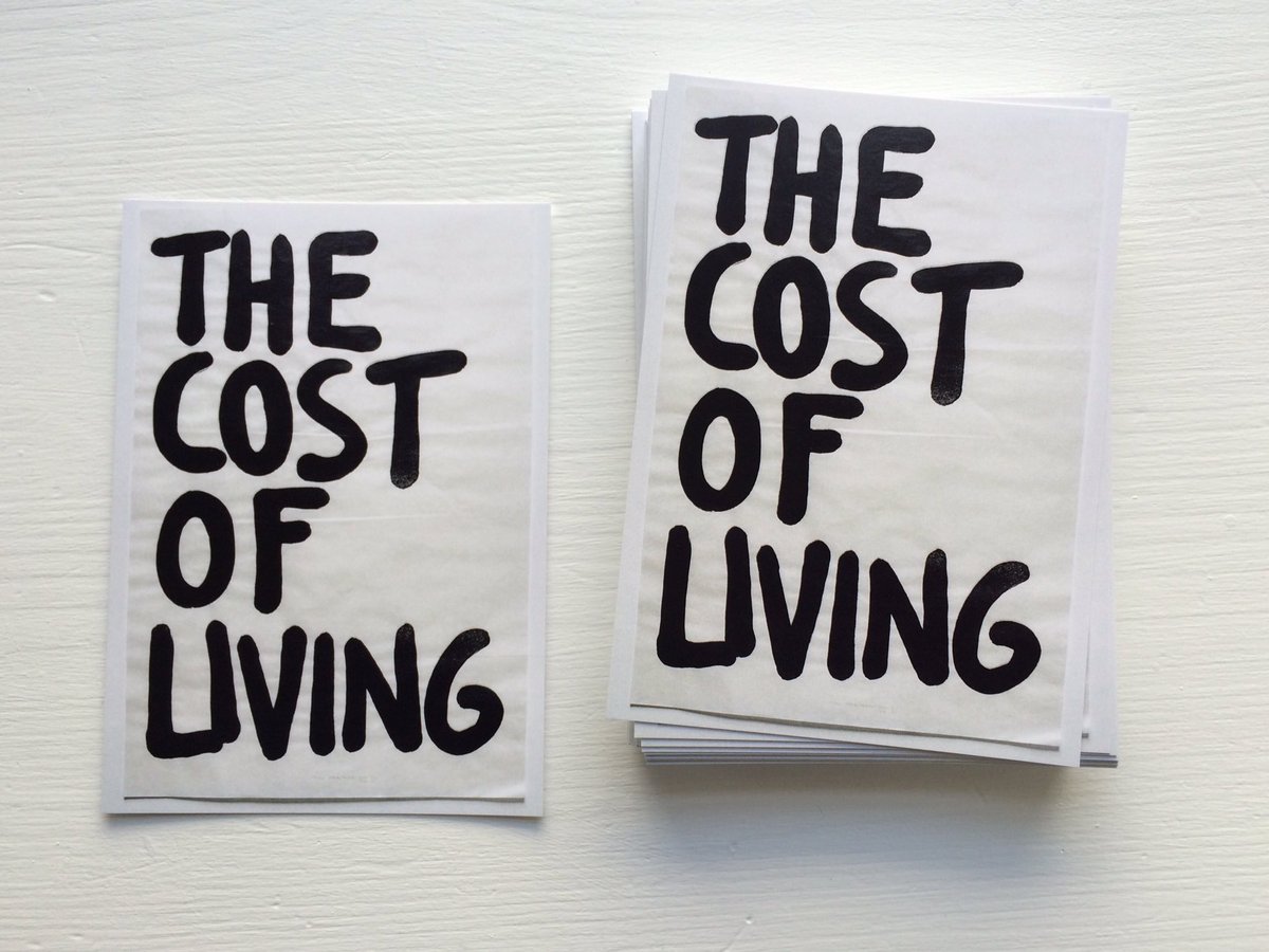 noshowspace's tweet photo. The Cost of Living Postcard for NOSHOW SHOP Launch Tuesday 14 June 6:30-8:30 pm https://t.co/MNbaDPZAI1 https://t.co/bbDv34t4t3