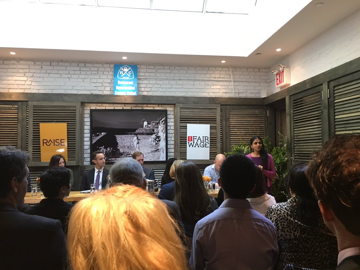 chefscollab's tweet photo. Always an inspiration to hear from #ChefSummit16 speaker @SaruJayaraman about fair wages. @rocunited https://t.co/Y6XVhQhtoj
