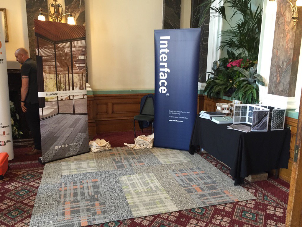 AJRaisen's tweet image. All set for the @SpecifiDay Birmingham event. Come along to see our newest Global Collection - World Woven. #carpet