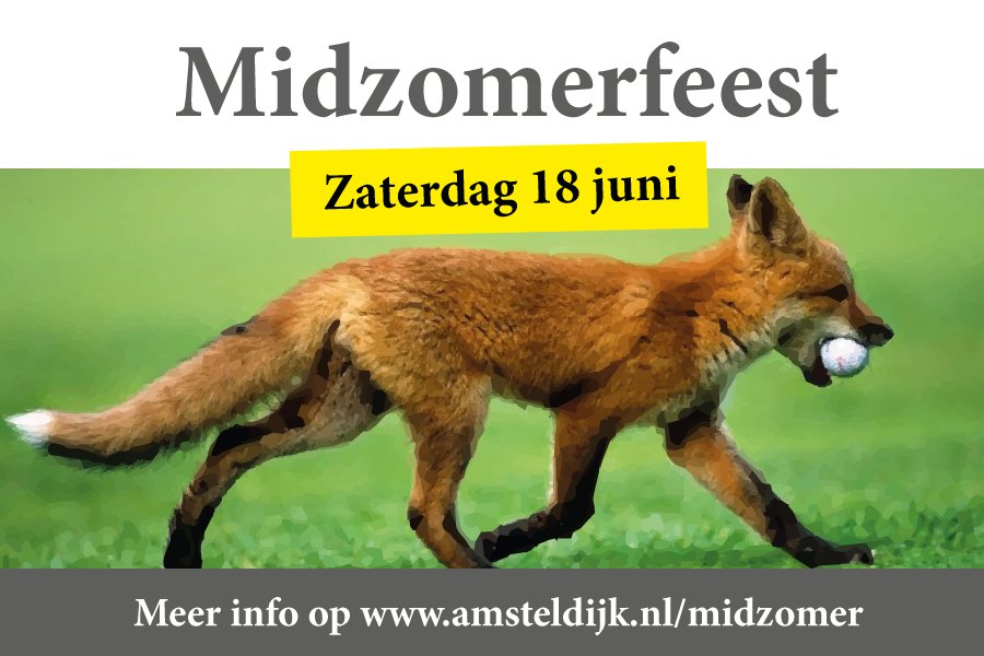 18 juni is het zover: dan is het Midzomerfeest. Schrijf je snel in:
↳ amsteldijk.nl/midzomer