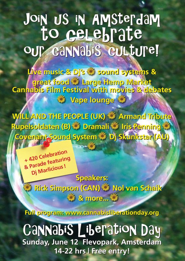In just 2 days Holland's biggest cannabis &amp; hemp event CANNABISLIBERATIONDAY.ORG kicks off in Amsterdam!
#CBD2016