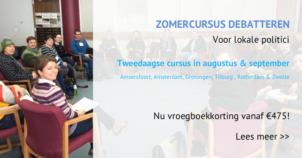 Lokale politici opgelet, jullie kunnen je debat skills flink aanscherpen! #ZomerDebat nnc.io/FmA