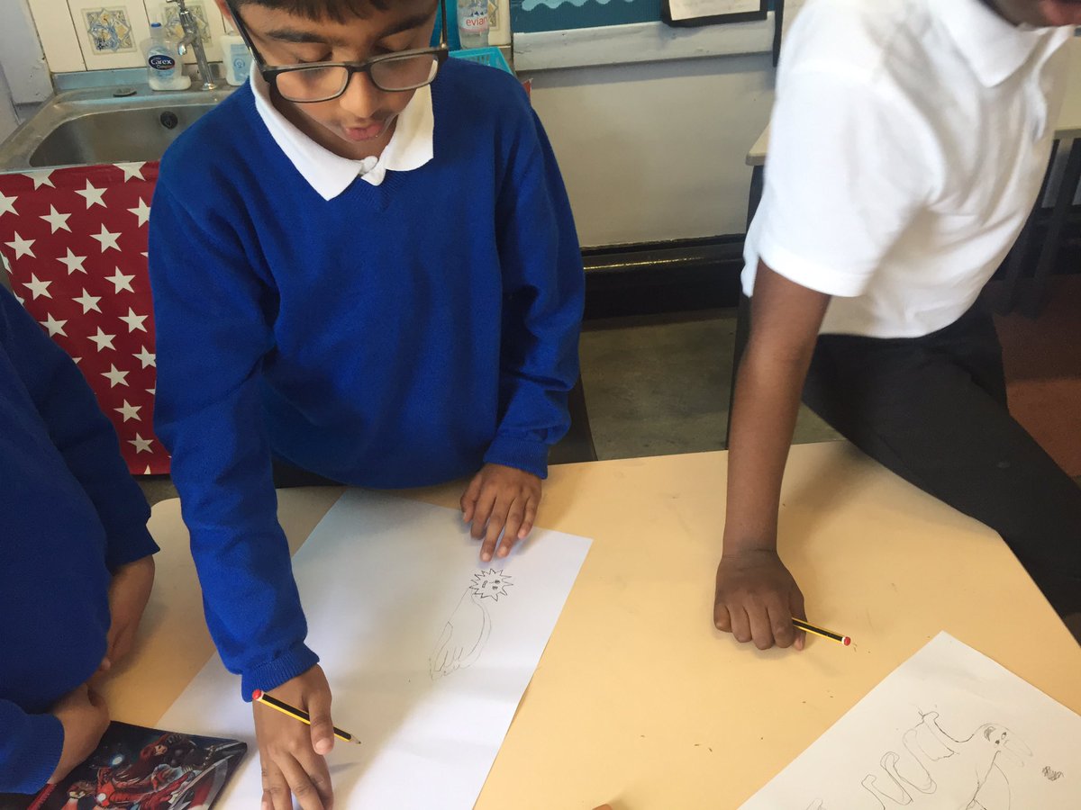 Whitemoorschool's tweet image. Look at Class 9&apos;s inventive animal designs! So creative! @enablingent #usingimagination