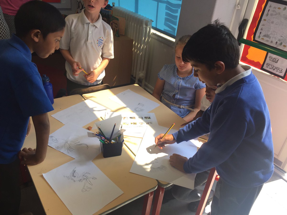 Whitemoorschool's tweet image. Look at Class 9&apos;s inventive animal designs! So creative! @enablingent #usingimagination