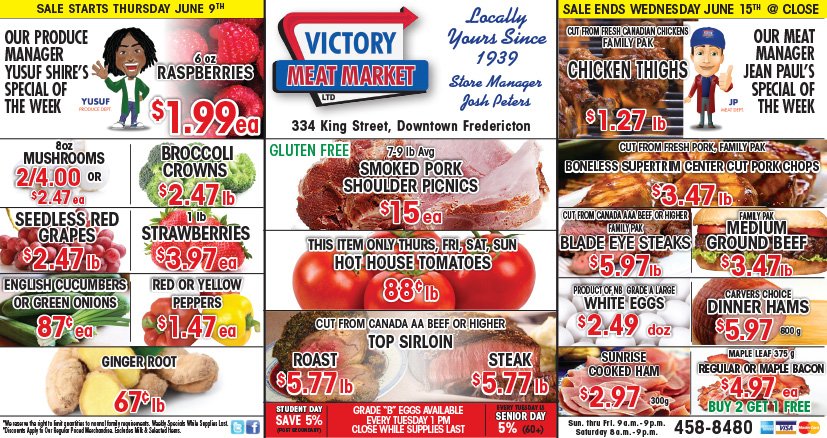 This week's flyer! Sale is on Thursday, June 9th till closing on Wednesday, June 15th.