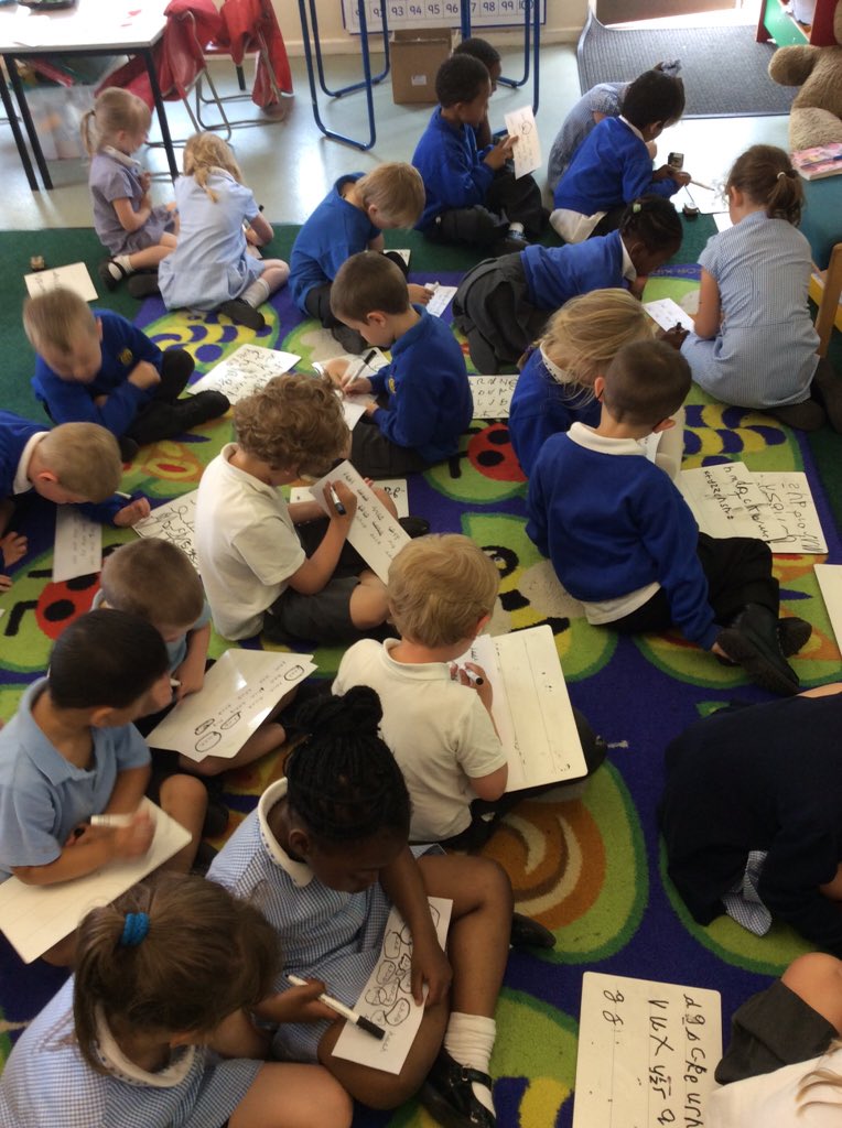 Miss Elvin's phonics group worked so hard today. Everyone was locked onto their learning!
