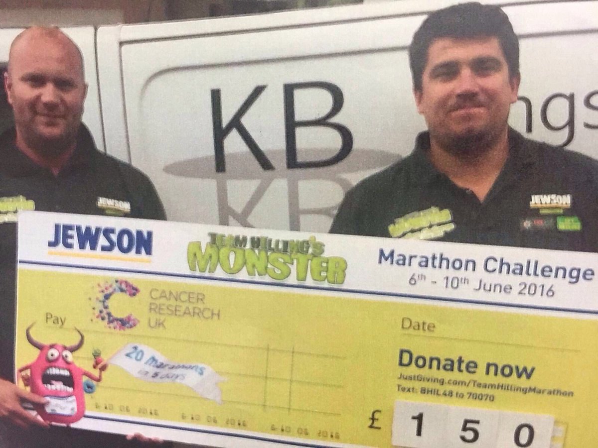 K B Homes Sheffield thank you for your donation