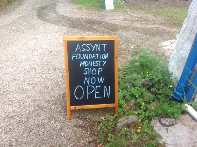 glencanisplodge's tweet image. We are very excited to announce the opening of the Assynt Foundation Honesty Shop ! #excited #Assynt