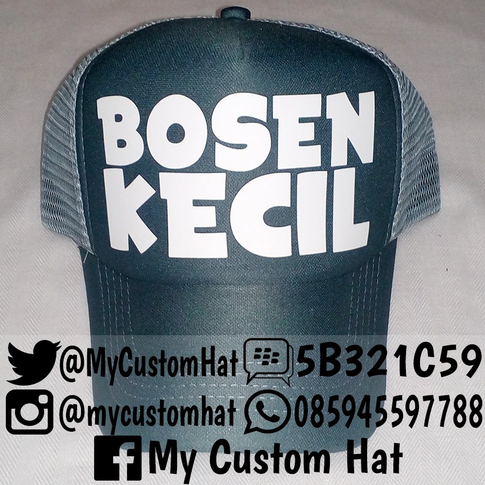 MyCustomHat's tweet image. PALING HITZ! topi custom dengan kata-kata dan design sesukamu, banyak pilihan warna.

PIN: 5B321C59
