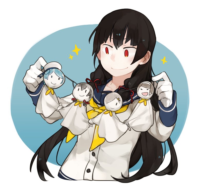 磯風(艦これ) 「てるてる坊主と磯風。 」|グライダーのイラスト