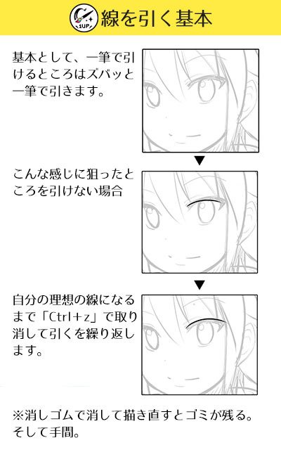 いちあっぷ By Mugenup クリエイティブ制作会社 ペンタブで線画描くの苦手だなぁと思う方に ５つの極意を伝授 初心者向けデジタル線画講座 いちあっぷ講座 T Co Xpk9svogjr 絵が上手くなる記事はコレ