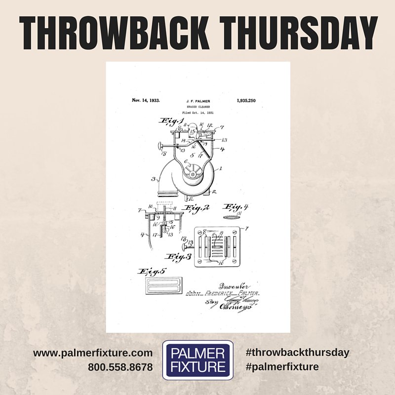 PalmerFixture's tweet photo. #throwbackthursday... 1931 #patent for an #erasercleaner #tbt #patentpride #palmerfixture #product #development https://t.co/2MVpdJCMCC