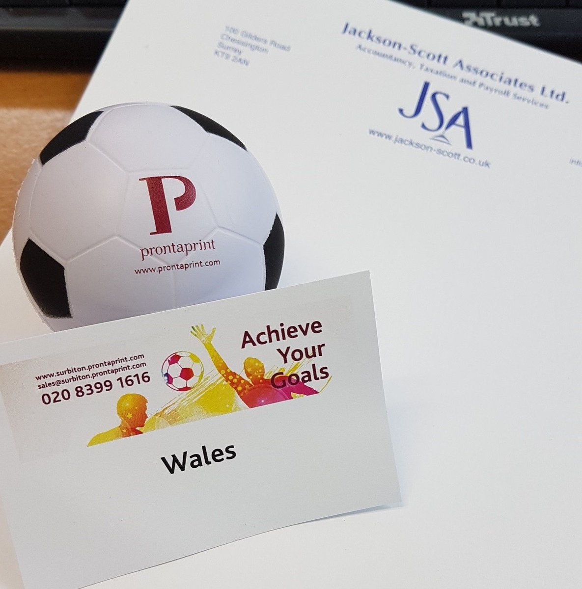 JacksonScottLtd's tweet photo. We'll be supporting #Wales in #EURO2016 (as well as England) thanks to #alansballs @No_Ninetyseven @prontaprint https://t.co/KYEa0N7vU1