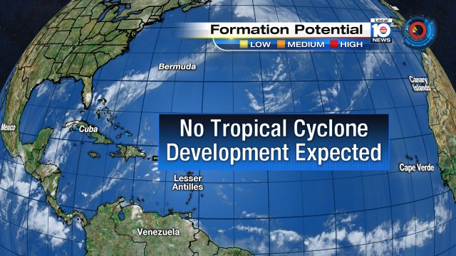 Some good weather news today! We are not expecting any tropical development within the next 5 days. https://t.co/T7wmdYI4nn