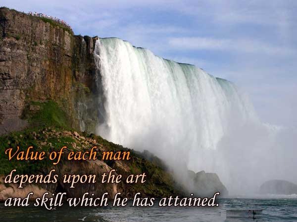 ProgramBarcode's tweet image. #Value of each man depends on #art and #skill which he has attained.