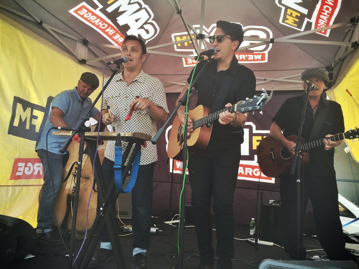 Hot footin' it to the <a href="/IsleOfWightFest/">Isle of Wight Festival</a> n' came across the <a href="/JuncoShakers/">Junco Shakers</a> at the <a href="/RedFunnel/">John Williams</a> terminal. Awesome!