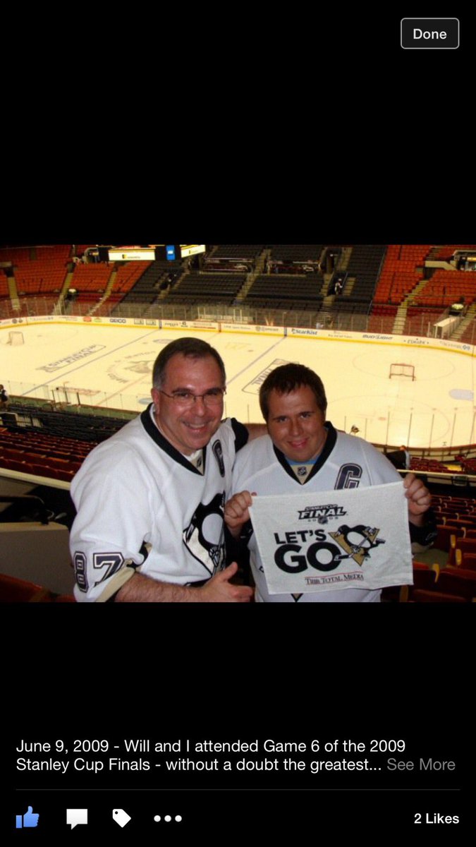 PensDen's tweet image. TBT on this date in 2009 SCF Game 6 with my son #Pens #1morewin