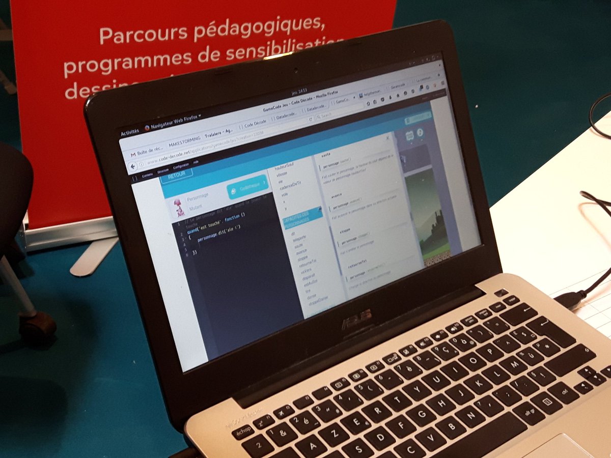 tyrower's tweet image. En train de découvrir le #CodeDecode des amis @tralalere lors de @ORME2  #CodeEU @CodeWeek_FR