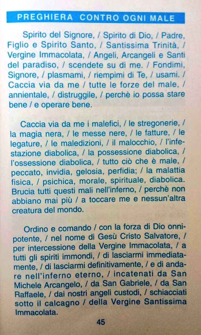 Preghiera Di Padre Amorth Contro Il Malocchio