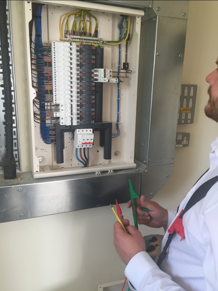 bardoelectrical's tweet photo. Adam hard at work during our annual NICEIC inspection https://t.co/bAKcKjU5s0