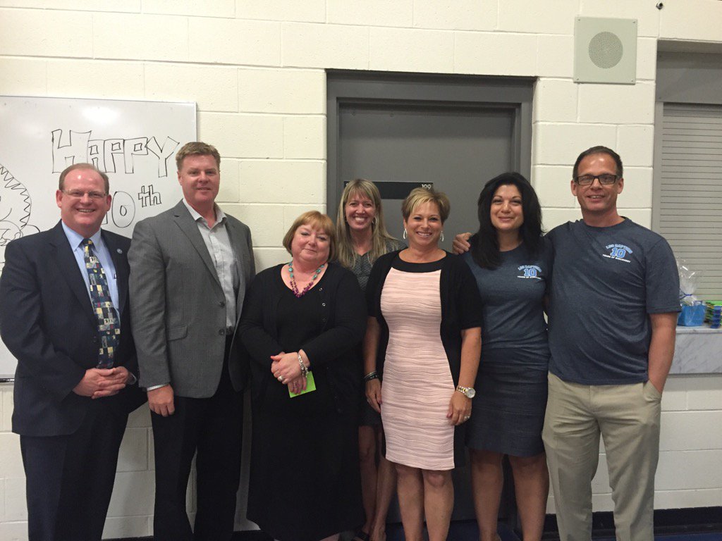 10 yrs of administrators @LDSReports missing from photo - the real boss Mrs. Hwozdecky! #GECDSB