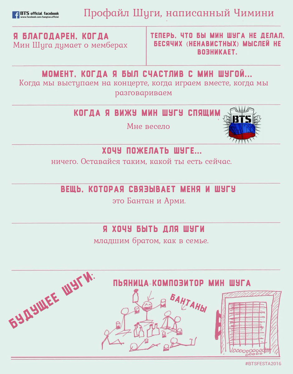 bangtan_russia's tweet photo. [#BTSFESTA2016] Перевод профайла Шуги, написанного Чимином. https://t.co/HFBdc2idbb